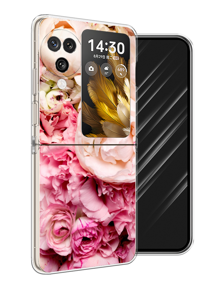

Чехол Awog на Oppo Find N3 Flip "Пионы яркие", Розовый, 2517250-1