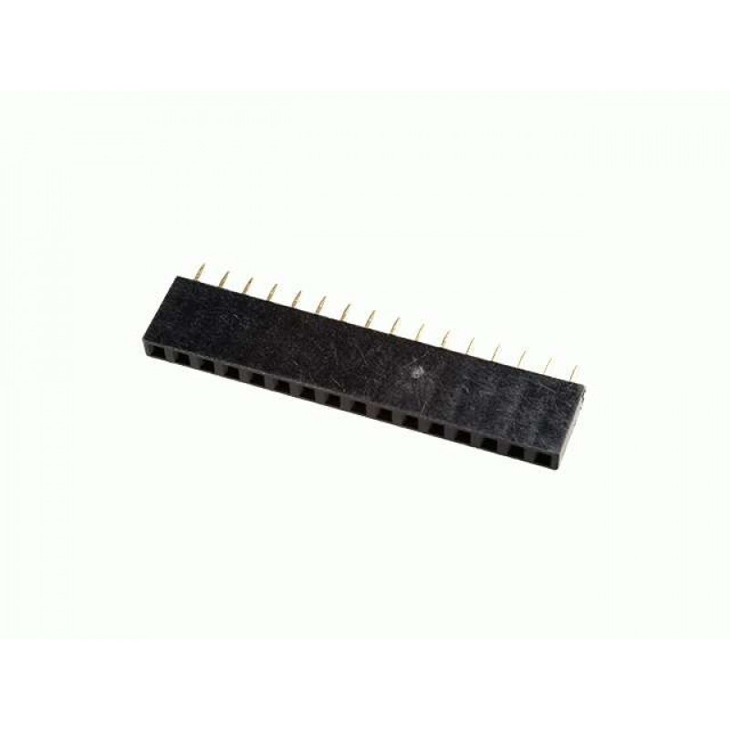 

Гнездо на плату PBS-16 (DS1023-1x16), прямое черное