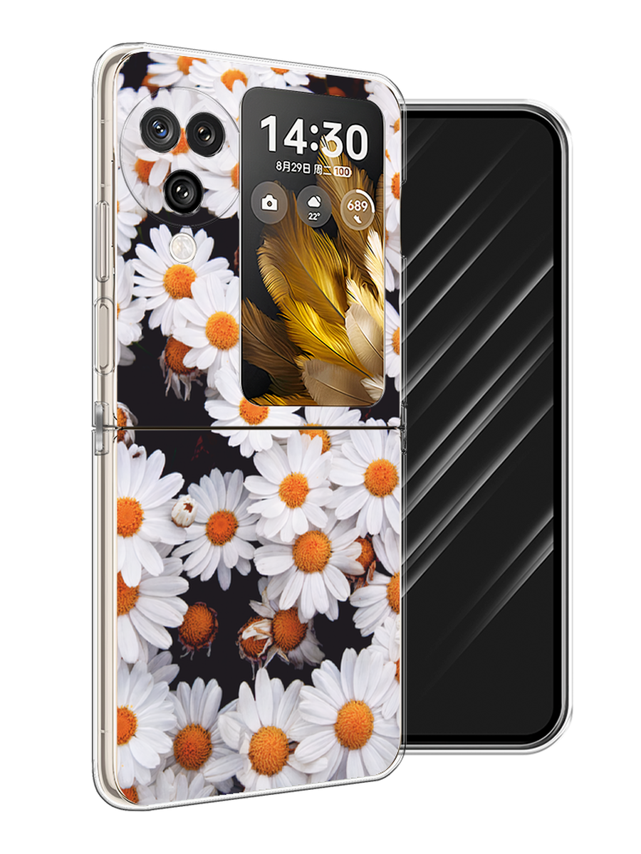 

Чехол Awog на Oppo Find N3 Flip "Ромашковое поле", Белый, 2517250-1