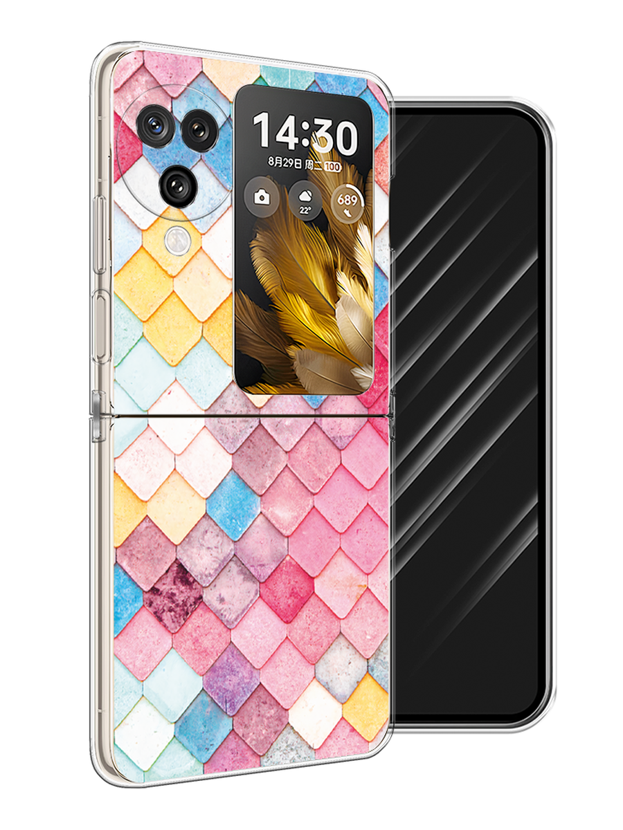 

Чехол Awog на Oppo Find N3 Flip "Нежные ромбики", Красный, 2517250-1