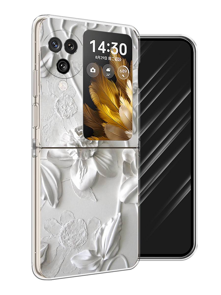 

Чехол Awog на Oppo Find N3 Flip "Гипсовые цветы", Бежевый;коричневый;серый, 2517250-1
