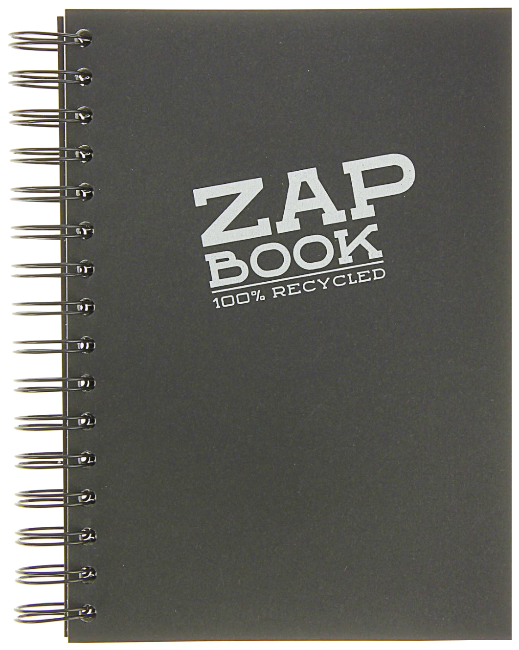 фото Блокнот для сухих техник clairefontaine zap book wiro black cl-8361 на спирали