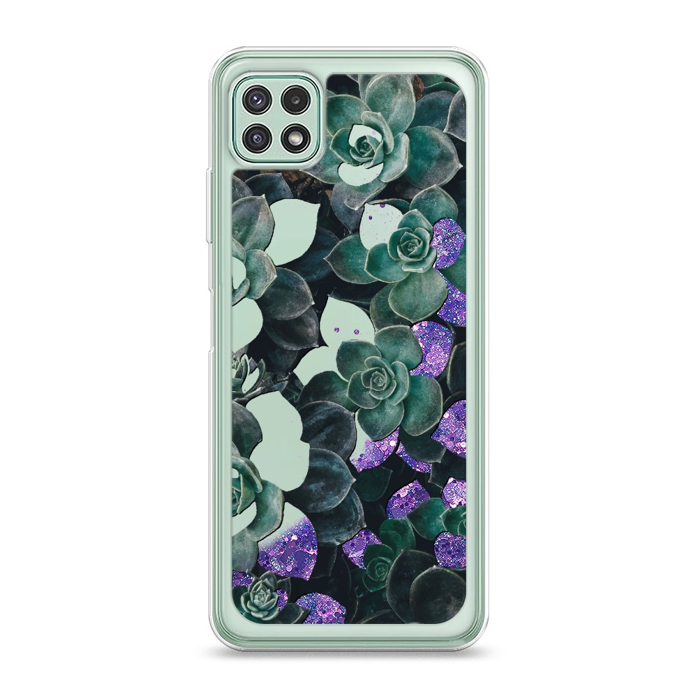 

Жидкий чехол с блестками "Розовая сакура" на Samsung Galaxy A22