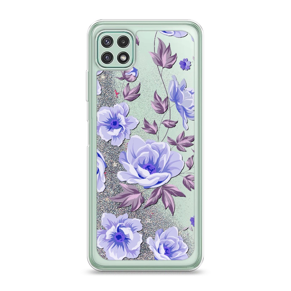 

Жидкий чехол с блестками "Розовая сакура" на Samsung Galaxy A22