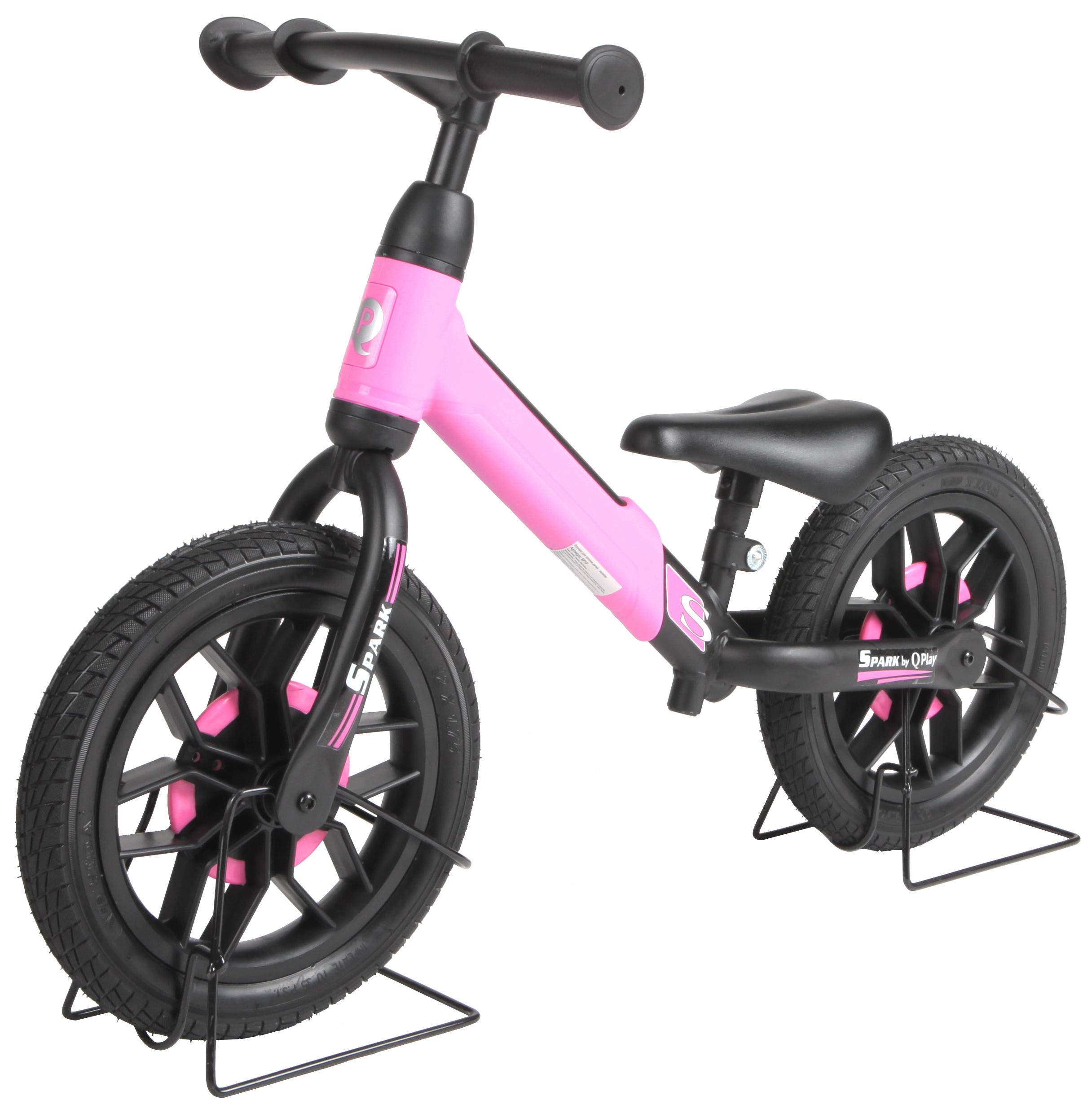 фото Велобег q-play светящиеся колеса розовый sp1p