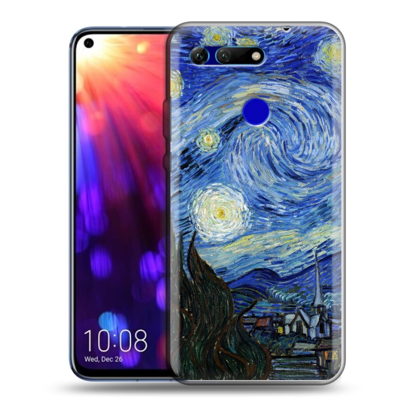 

Дизайнерский силиконовый чехол для Huawei Honor View 20 Звездная ночь