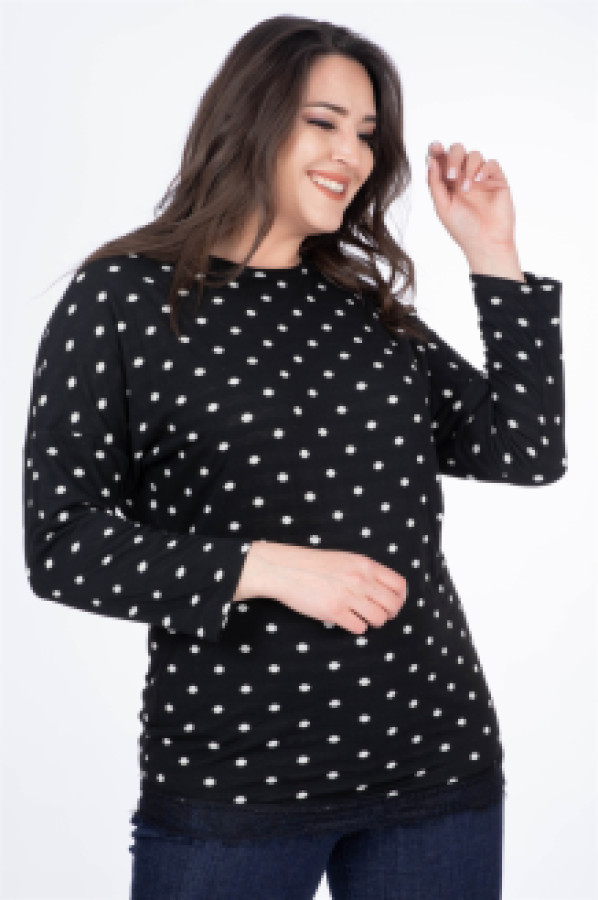 фото Лонгслив женский my line moda 509 черный 2xl (доставка из-за рубежа)