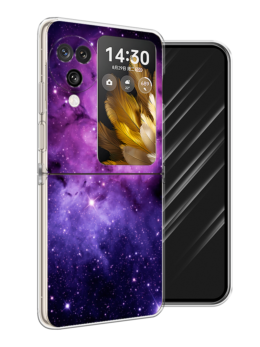 

Чехол Awog на Oppo Find N3 Flip "Космос 18", Фиолетовый;черный;белый, 2517250-1