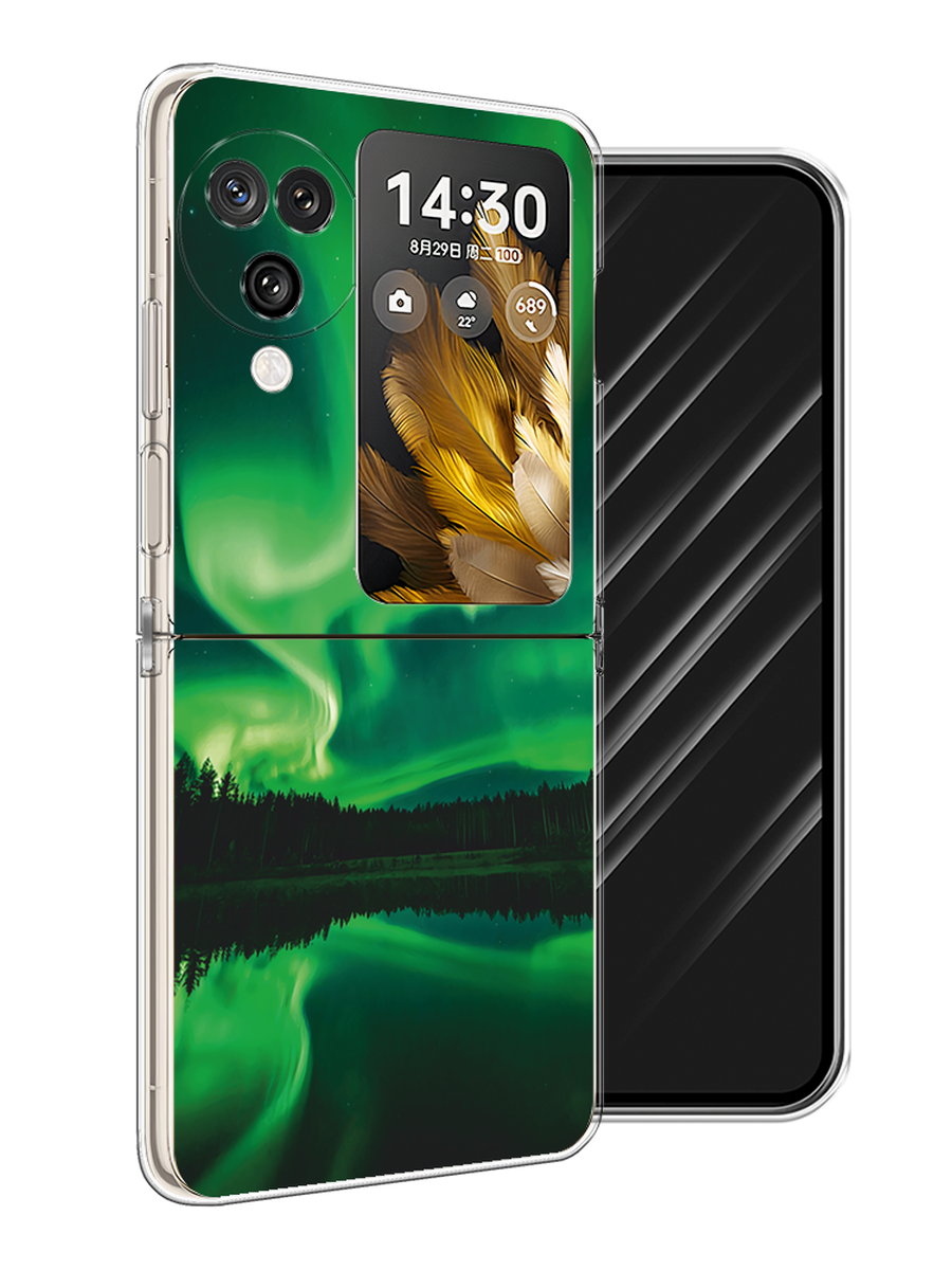 

Чехол Awog на Oppo Find N3 Flip "Ночные пейзажи 7", Зеленый;черный, 2517250-1