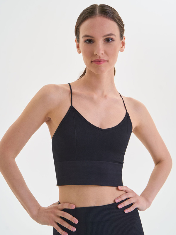 

Топ женский Mademoiselle 9052 Top Rib черный S-M, 9052 Top Rib