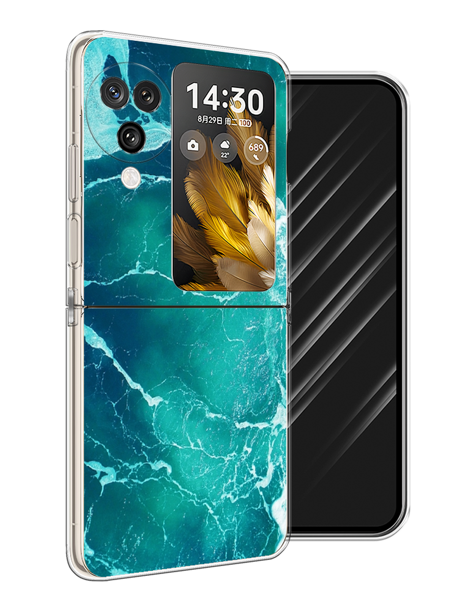

Чехол Awog на Oppo Find N3 Flip "Изумрудный океан", Бирюзовый;синий, 2517250-1