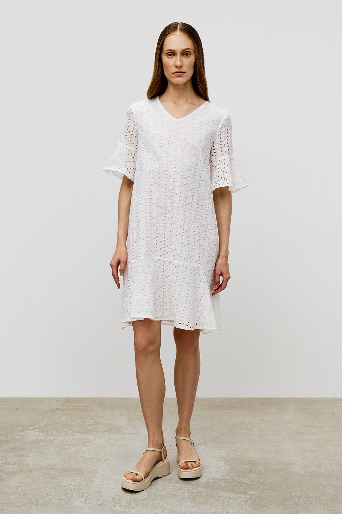 Платье женское Baon B4523110 белое S