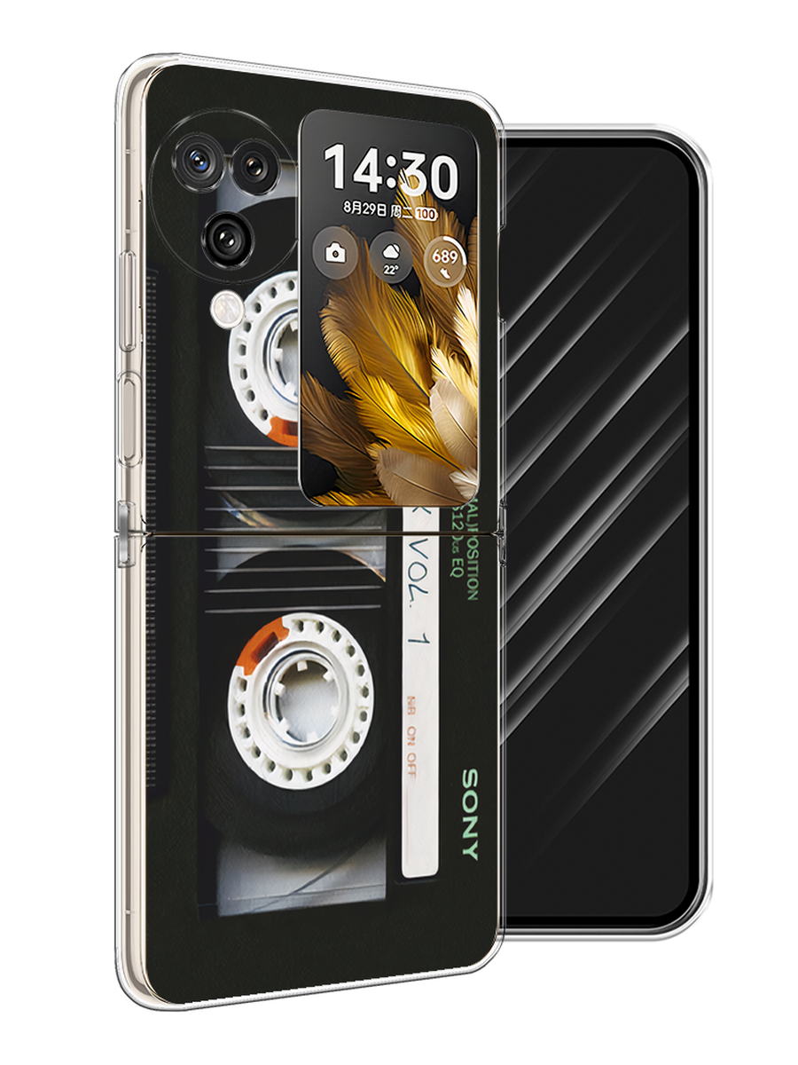 

Чехол Awog на Oppo Find N3 Flip "Кассета", Черный, 2517250-1