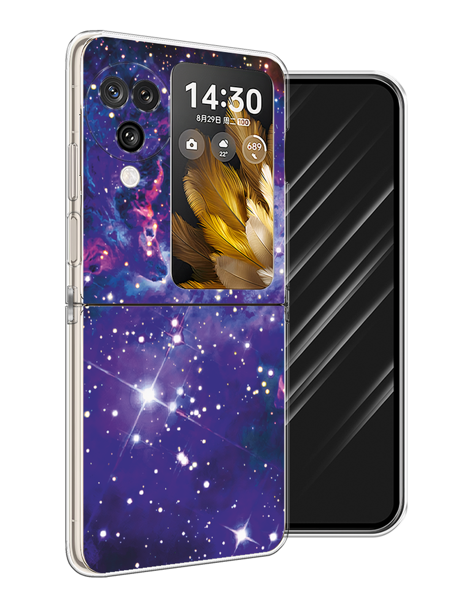 

Чехол Awog на Oppo Find N3 Flip "Яркая галактика", Фиолетовый, 2517250-1