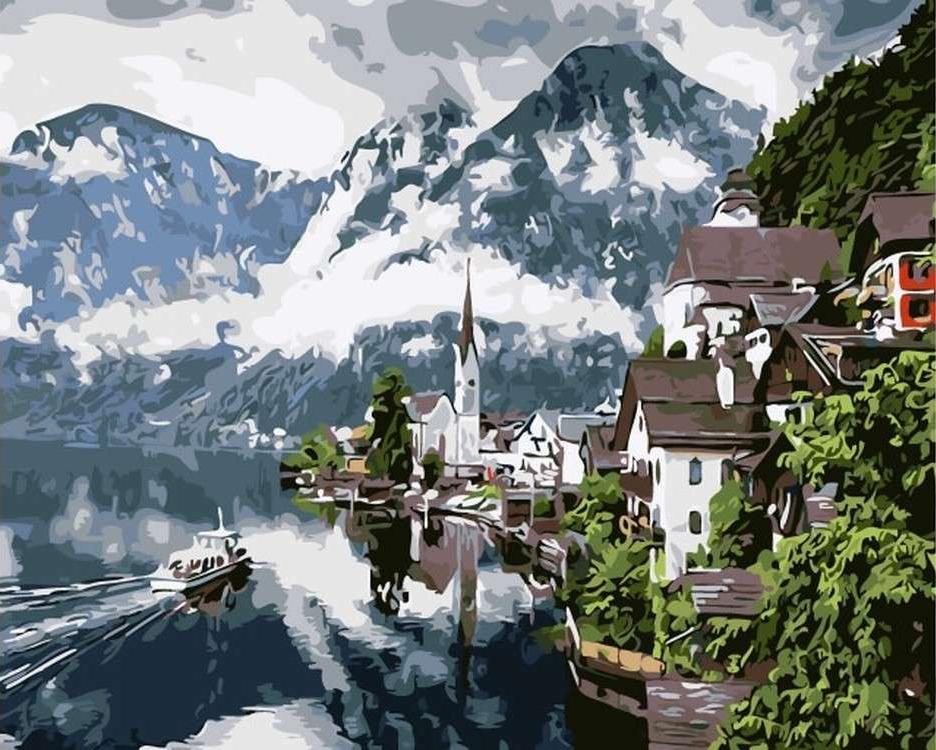 

Картина по номерам Цветной Туман над горами, 40x50 см, Туман над горами