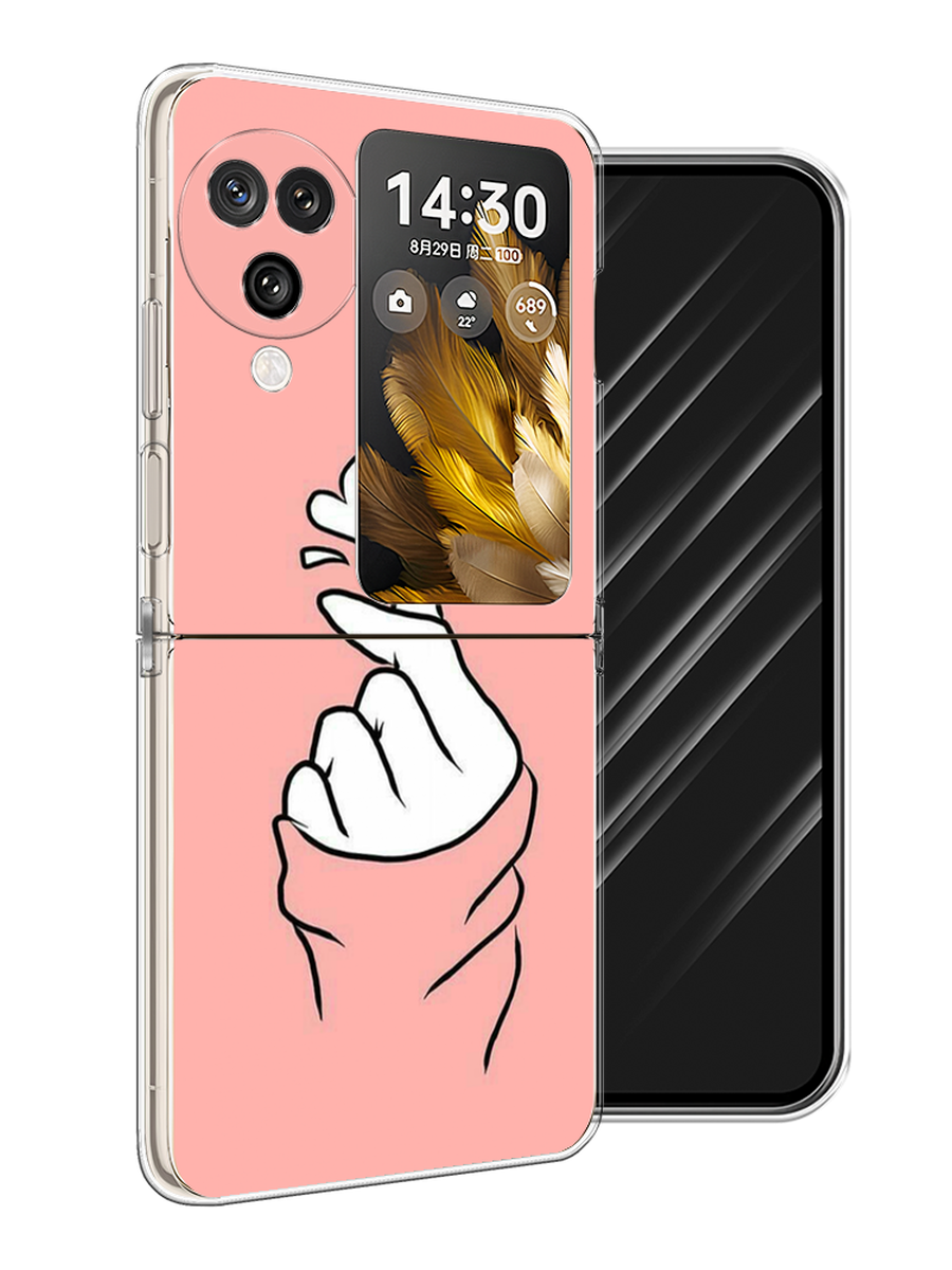 

Чехол Awog на Oppo Find N3 Flip "Любовь-щелк", Оранжевый, 2517250-1
