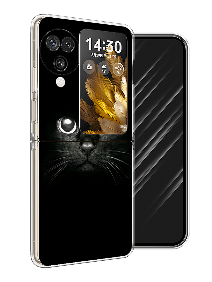 

Чехол Awog на Oppo Find N3 Flip "Взгляд черной кошки", Черный;белый;серый, 2517250-1