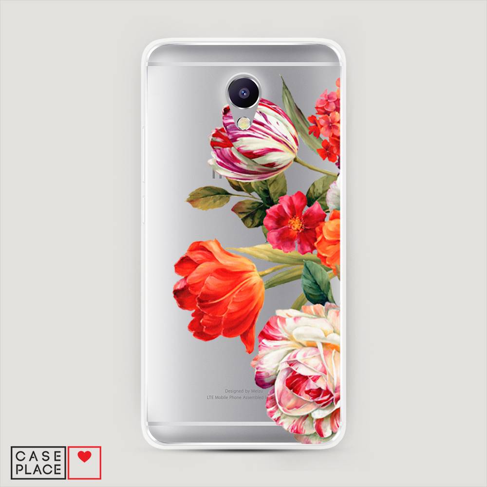 

Чехол Awog на Meizu M5 Note "Весенний букет", Красный;розовый;зеленый, 71650-8