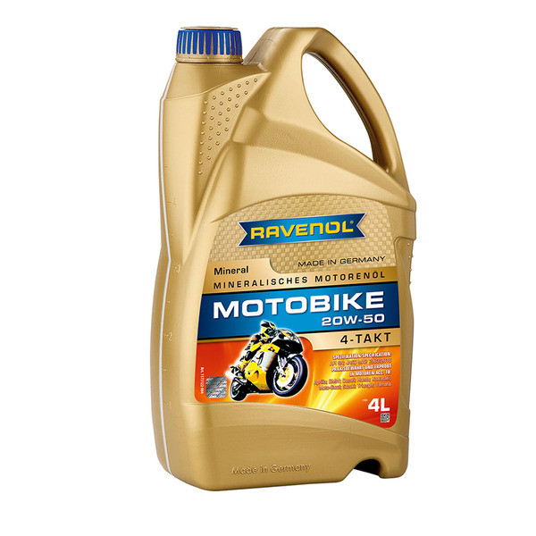 

Моторное масло 4-х тактное Ravenol Motobike 20W-50 4 л