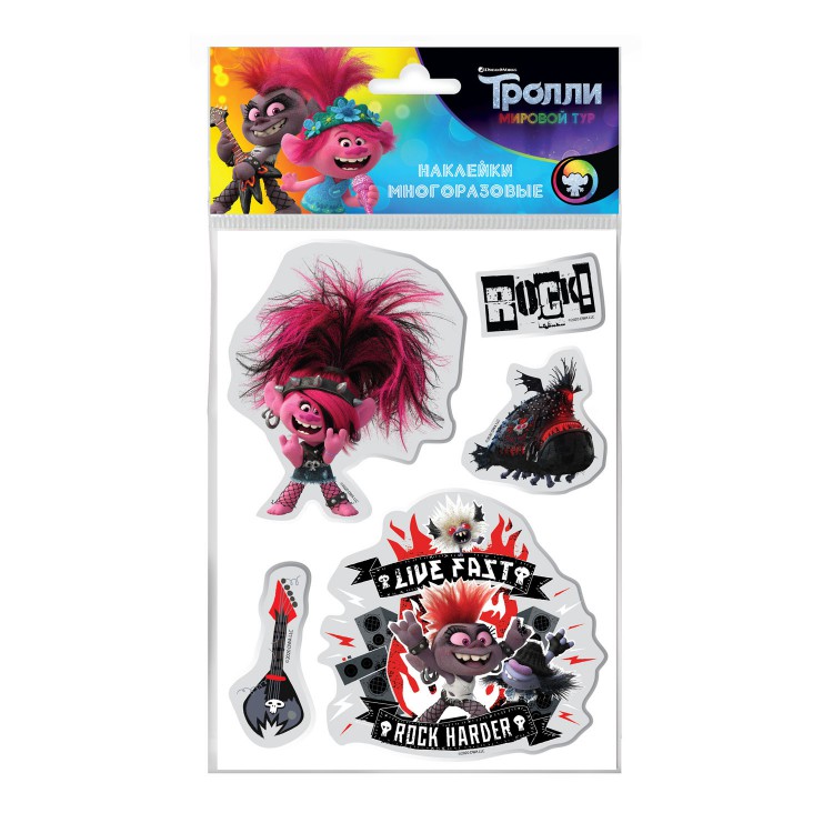 

Наклейки гелевые ND Play "Тролли" дизайн Rock, 292063