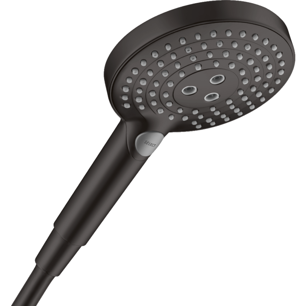 Ручной душ hansgrohe Raindance Select S 120 3jet PowderRain 26014670 матовый черный 26392₽