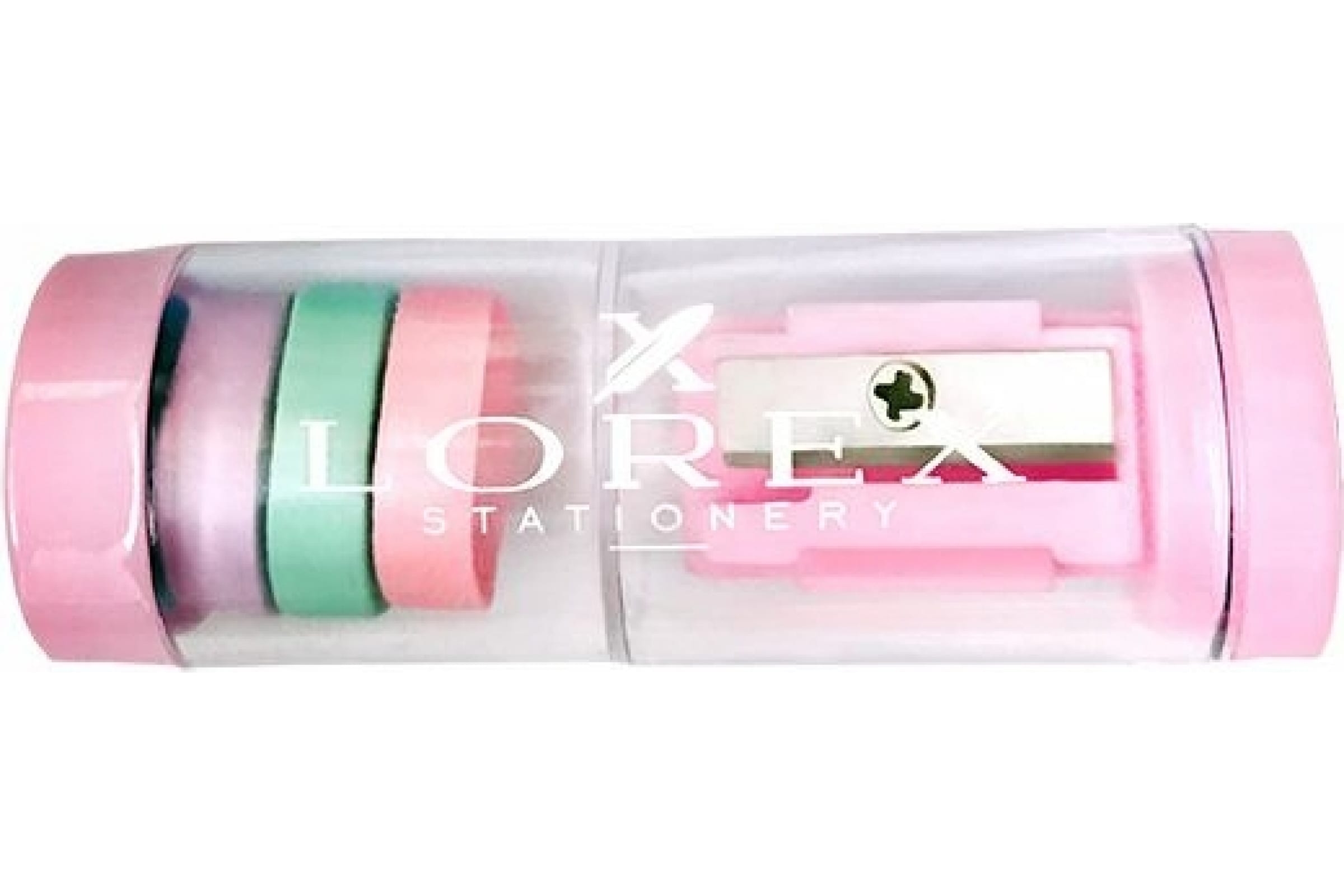 фото Lorex точилка-тубус multi cotton cloud с ластиком lxsrmu-cc