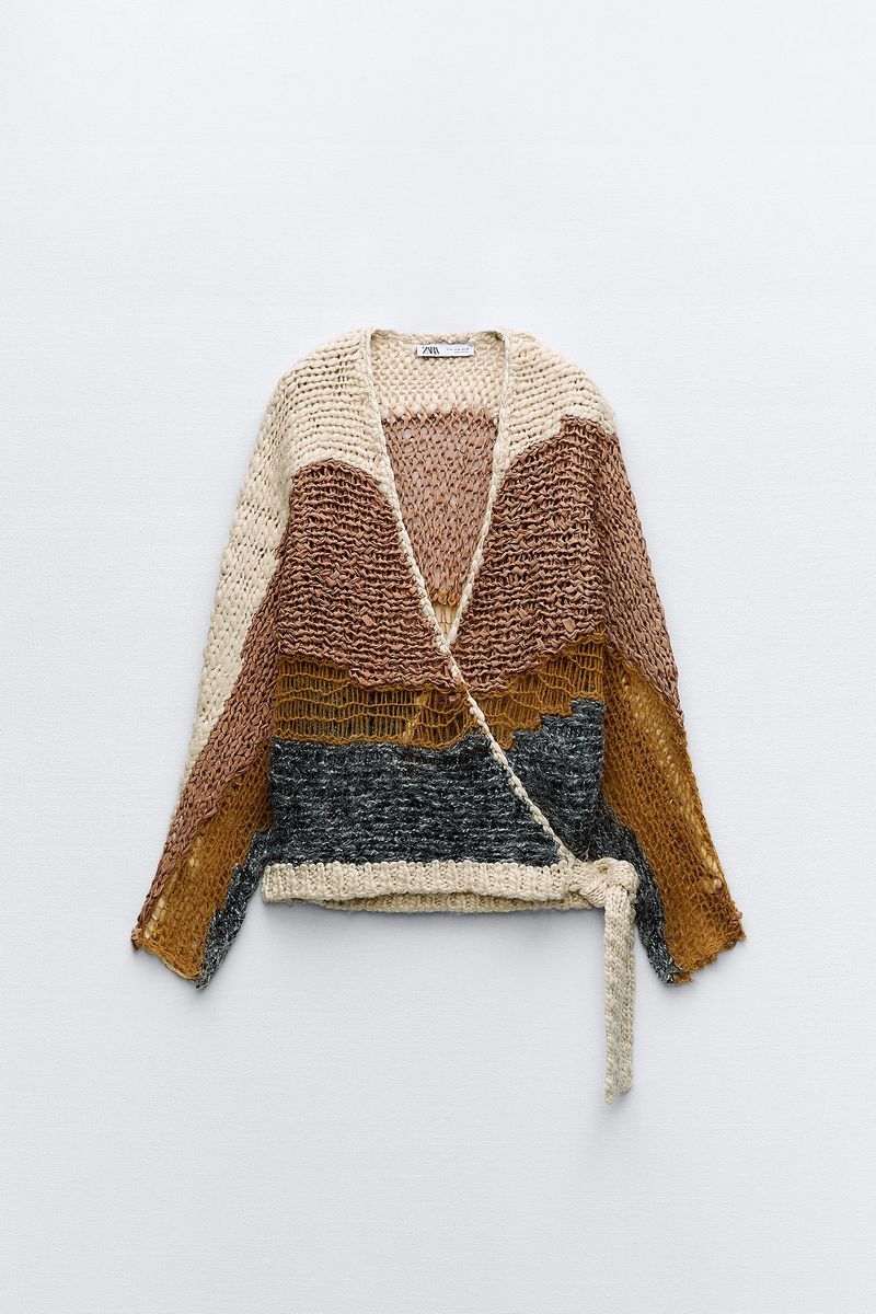 

Кардиган женский ZARA 00021003 коричневый S, 00021003