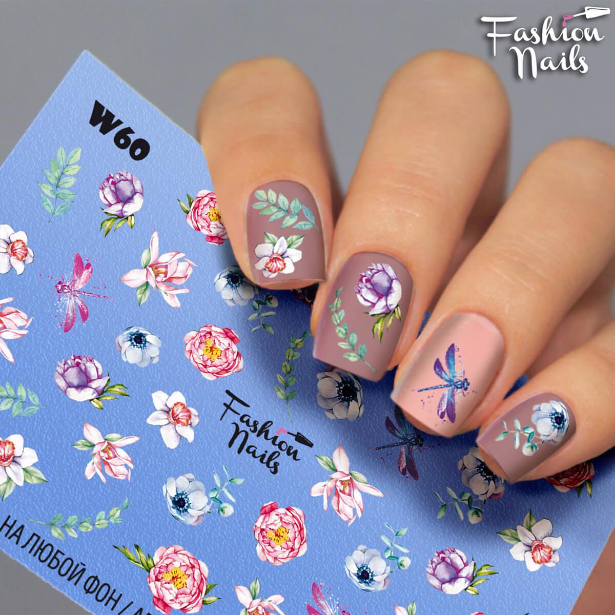 Слайдер дизайн 2D Fashion Nails W60