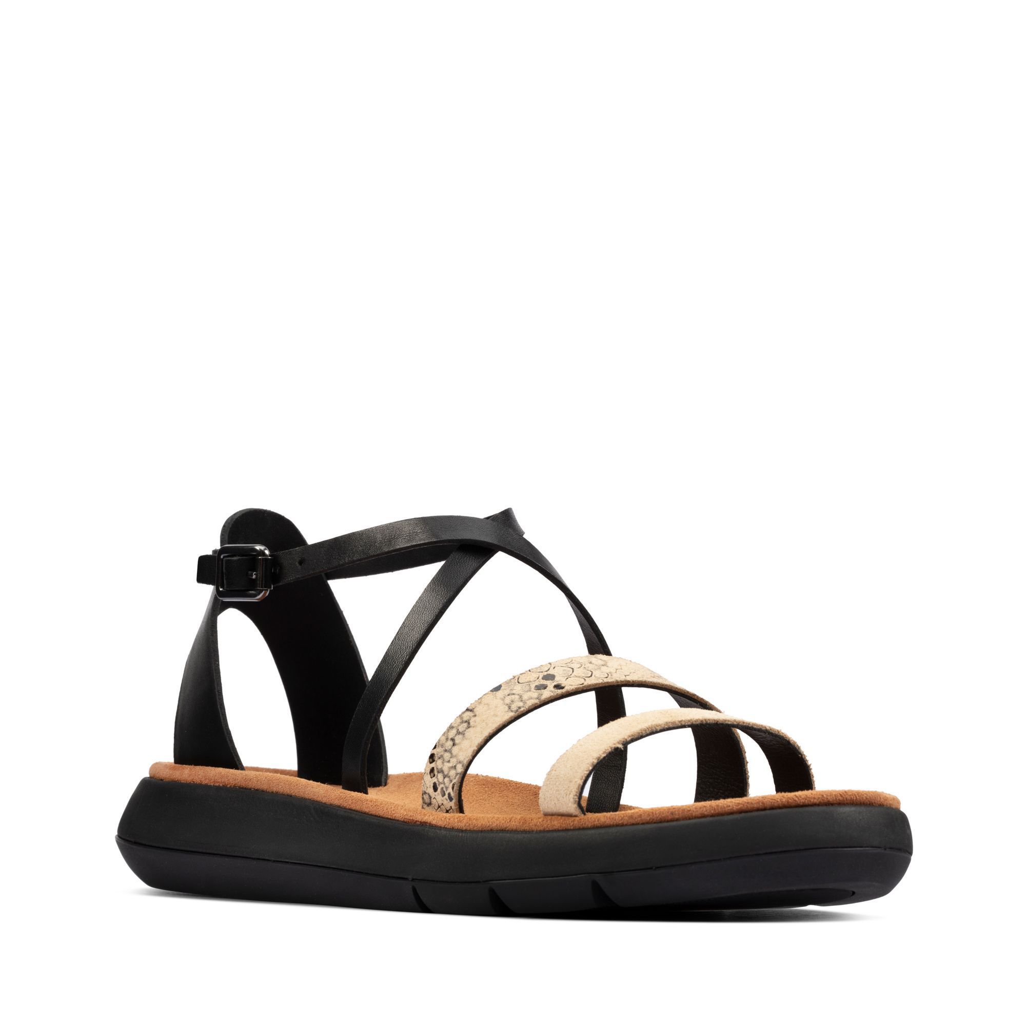 

Сандалии женский Clarks 26158474 черные 42 EU, Черный, 26158474