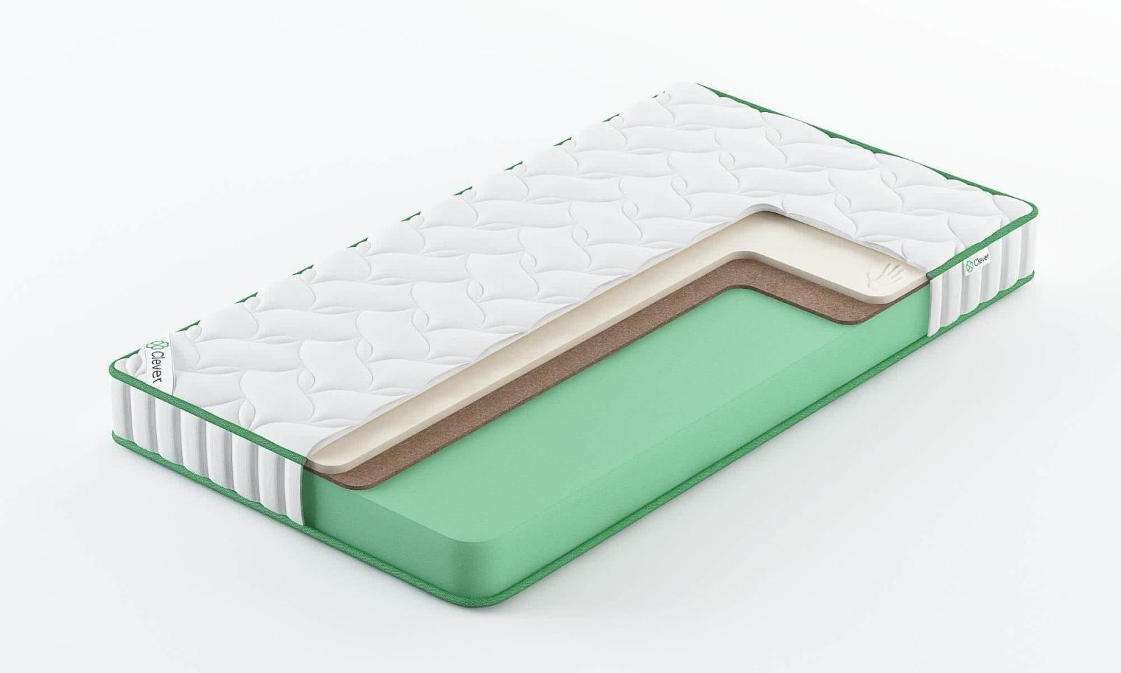 

Матрас Clever Flash Hard 225x220, Белый, Flash Hard