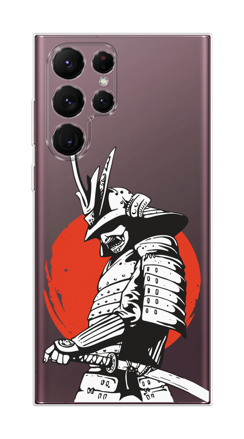 

Чехол Homey на Samsung Galaxy S22 Ultra "Самурай с катаной", Черный;красный;белый, 2104050-1