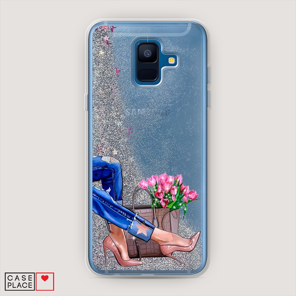 

Чехол Awog на Samsung Galaxy A6 2018 "Каблучки", Разноцветный, 25991-1