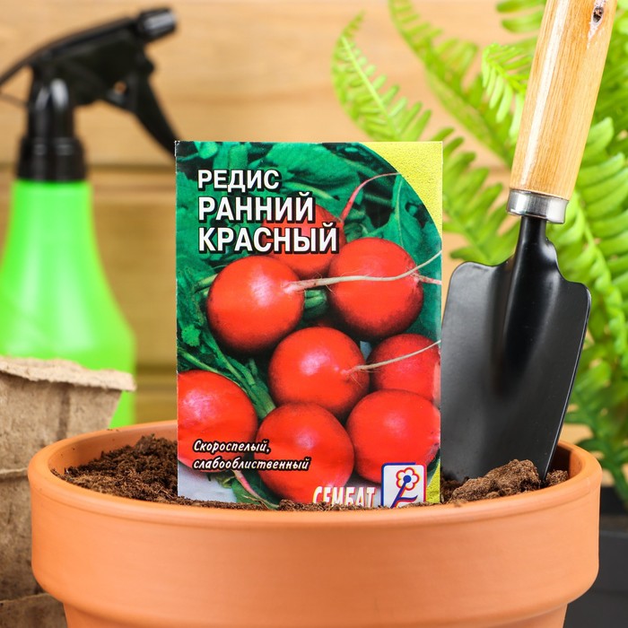 

Семена редис Ранний красный Сембат Р00021357 5 уп.