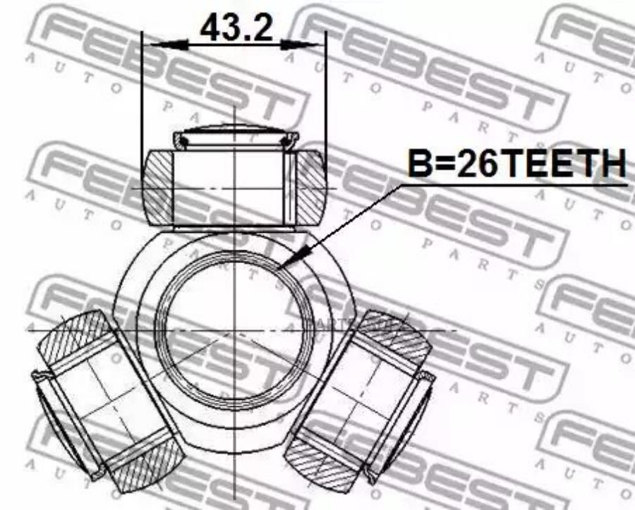 

Трипоид Toyota Camry Acv3#/Mcv3# 2001-2006 0116-Acv40 Febest арт. 0116-ACV40