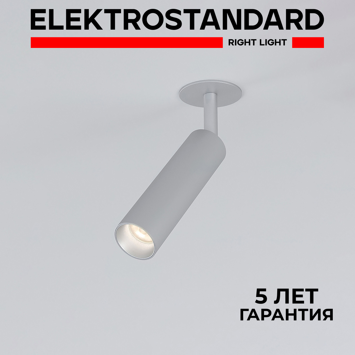 Встраиваемый LED светильник Elektrostandard Diffe 25040/LED серебряный 8W 4200K