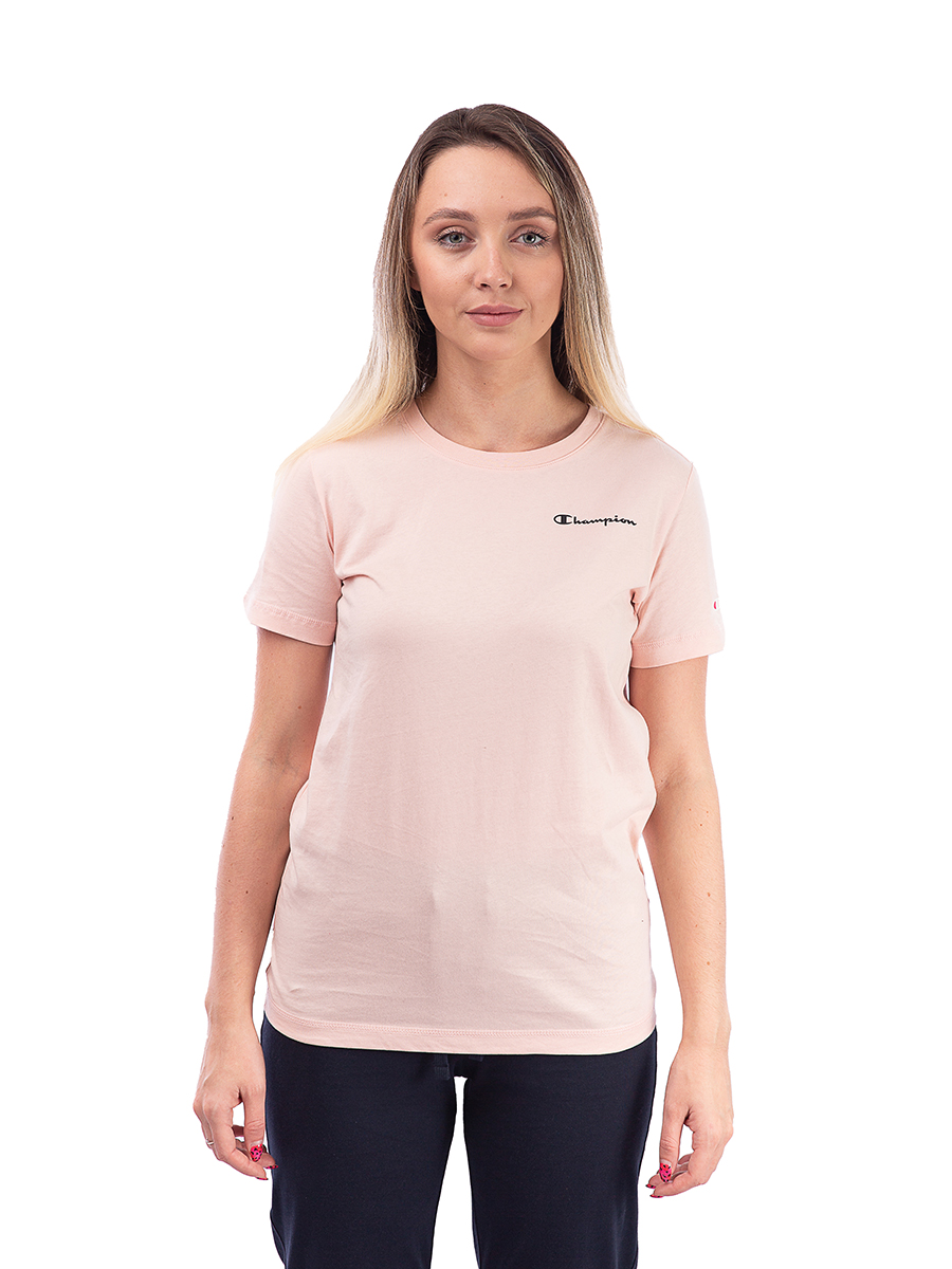 

Футболка женская Champion 113225 розовая XS, Розовый, 113225