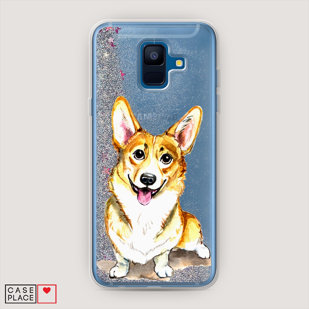 

Чехол Awog на Samsung Galaxy A6 2018 "Малыш корги", Разноцветный, 25991-1
