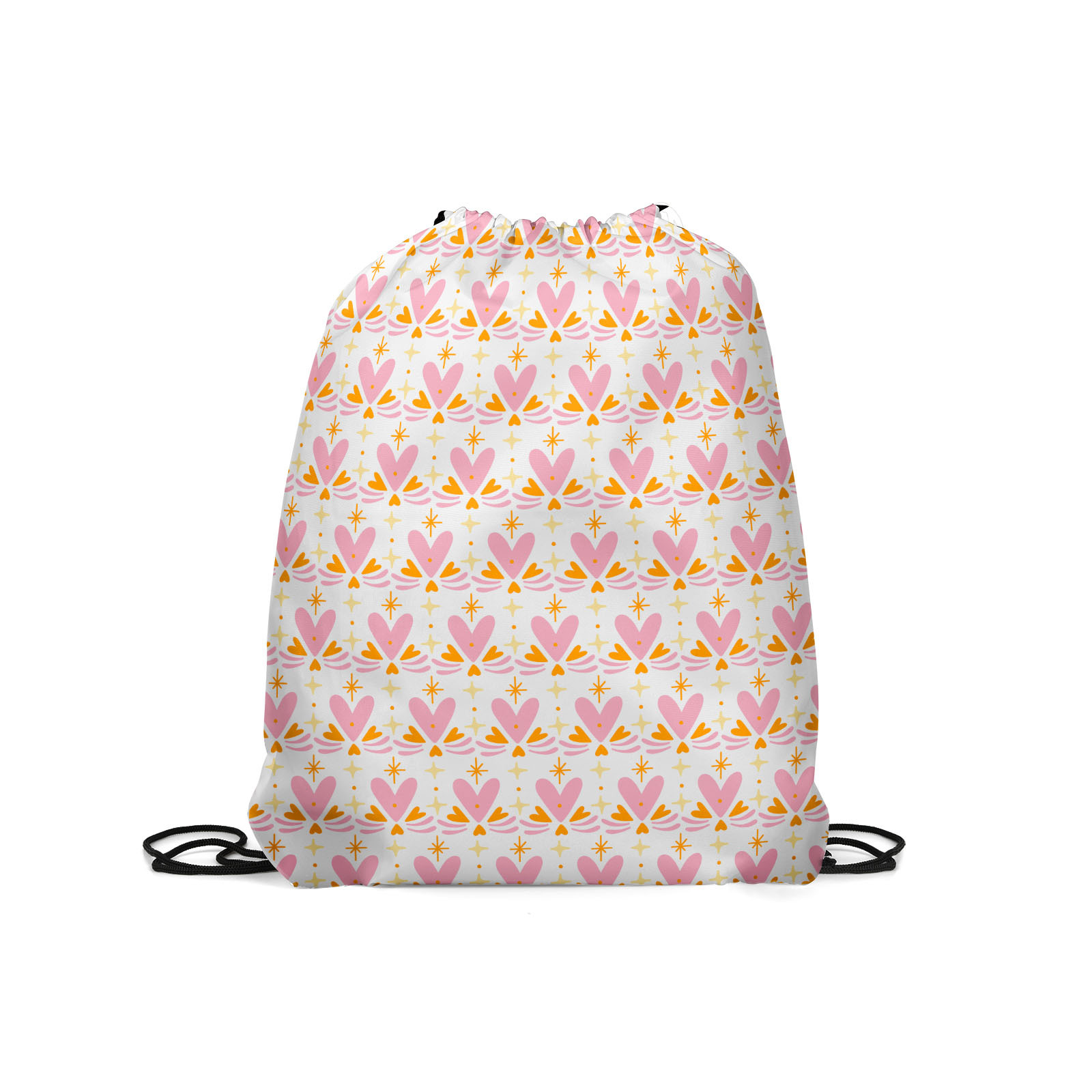 

Мешок для обуви унисекс Gorolla DrawstringBackpack 2203 белый/розовый, 42х35 см, DrawstringBackpack 2203