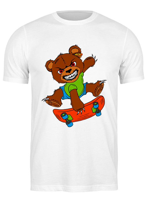 

Футболка мужская Printio happy bear белая S, Белый, happy bear