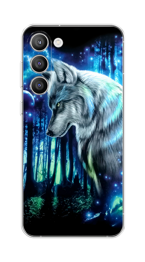 

Чехол Homey на Samsung Galaxy S23 Plus 5G "Сказочный волк", Синий;серебристый;черный, 2107450-1