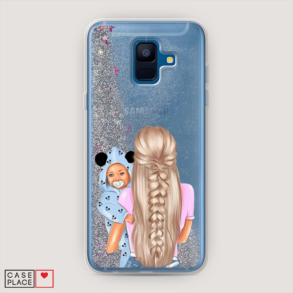 

Чехол Awog на Samsung Galaxy A6 2018 "Молодая мама", Разноцветный, 25991-1