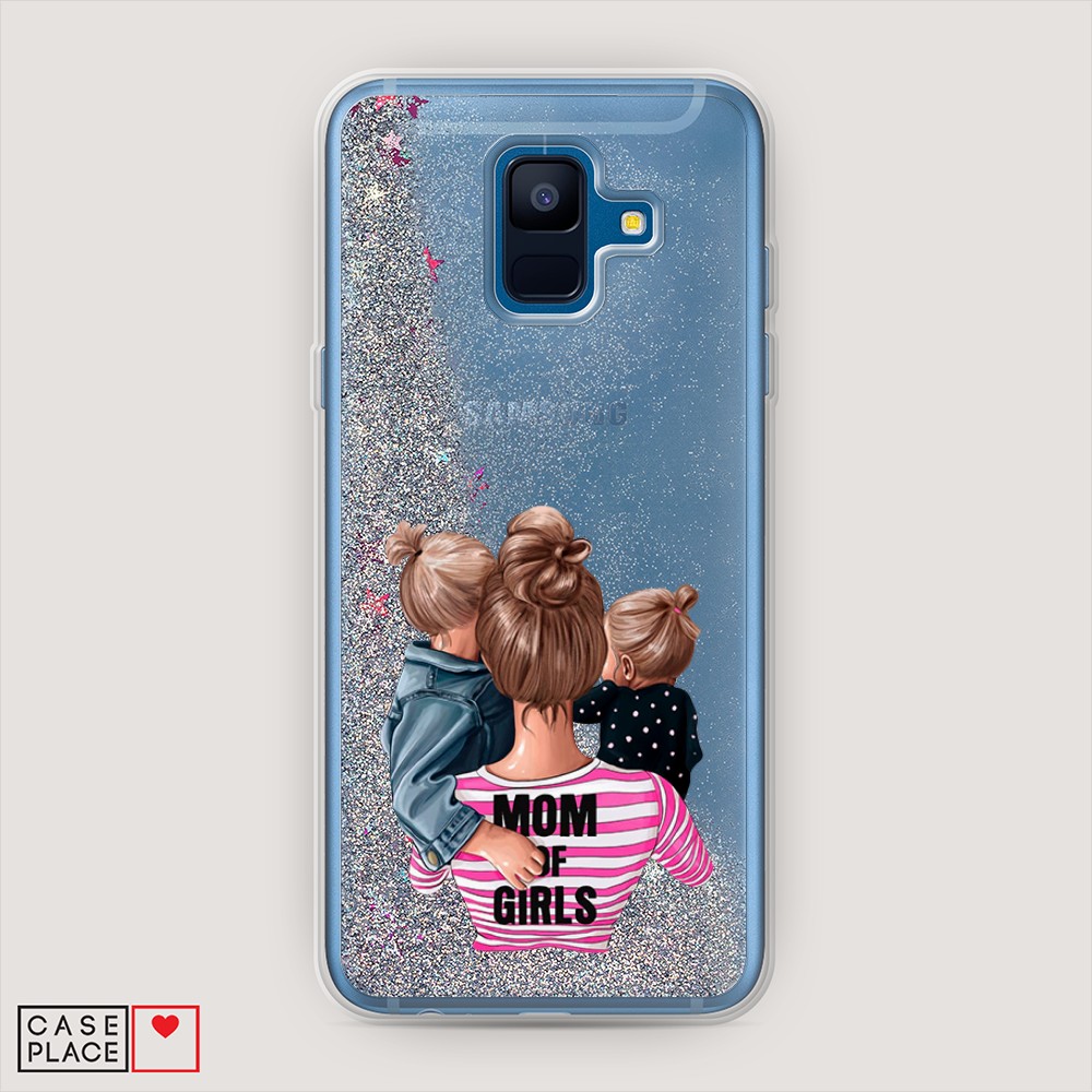 

Чехол Awog на Samsung Galaxy A6 2018 "Mom of Girls", Разноцветный, 25991-1