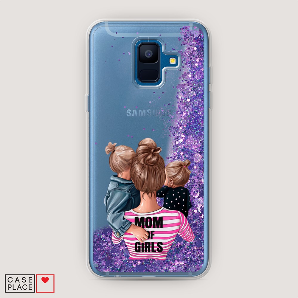 

Чехол Awog на Samsung Galaxy A6 2018 "Mom of Girls", Разноцветный, 25992-1