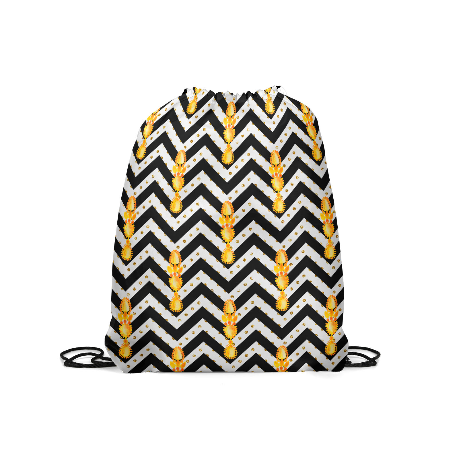 

Мешок для обуви унисекс Gorolla DrawstringBackpack 304 черно-белый, 42х35 см, Разноцветный, DrawstringBackpack 304