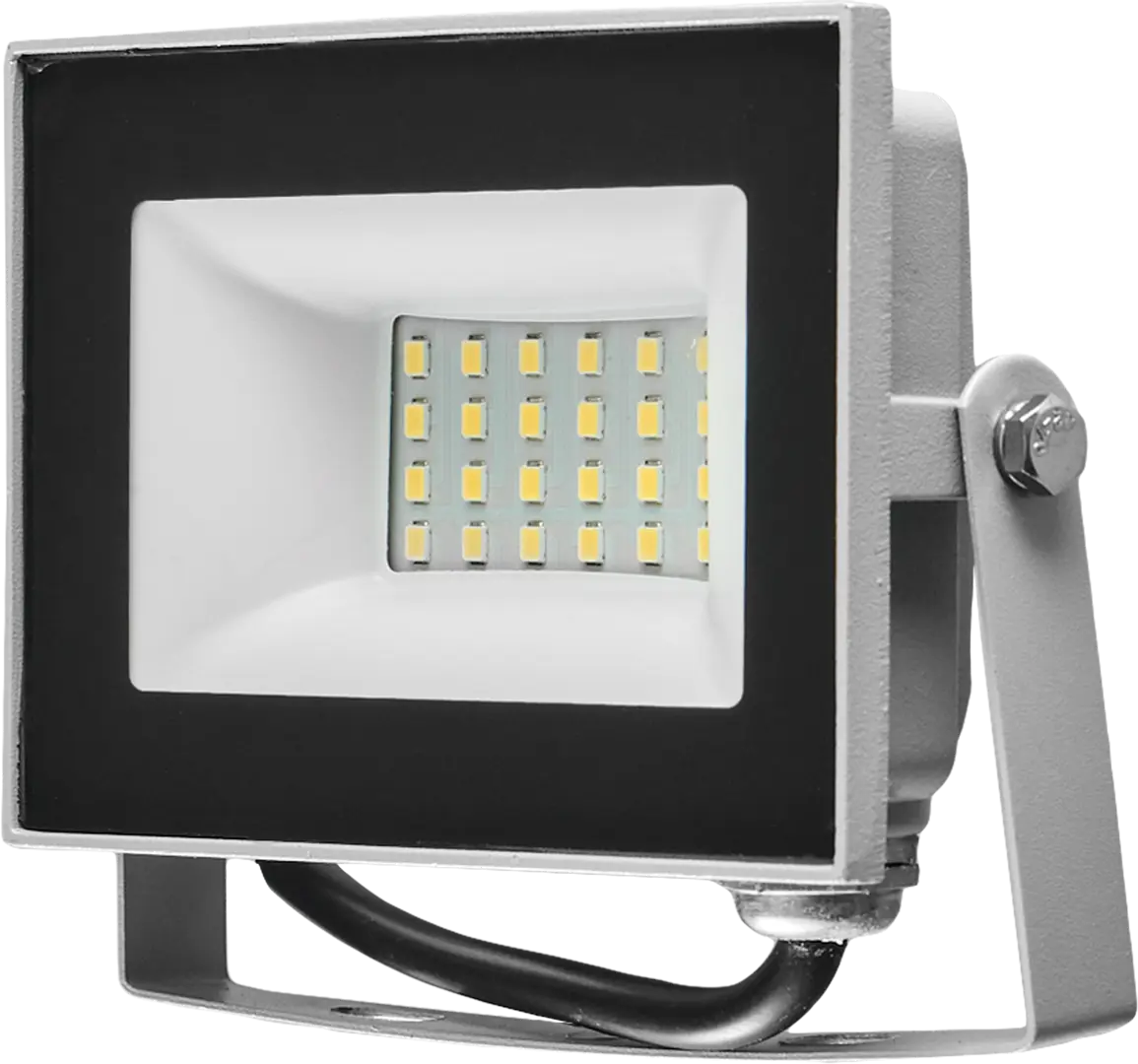 Прожектор светодиодный уличный Volpe Q516 30 Вт 2400 лм 6500K IP65, холодный белый свет прихожая маршал лайт белый белый экокожа 2400 мм 450 мм левая