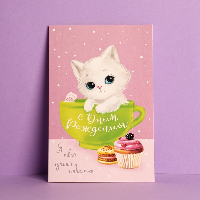 

Открытка «С Днем Рождения», лучший подарок, 12 x 18 см (10 шт.)