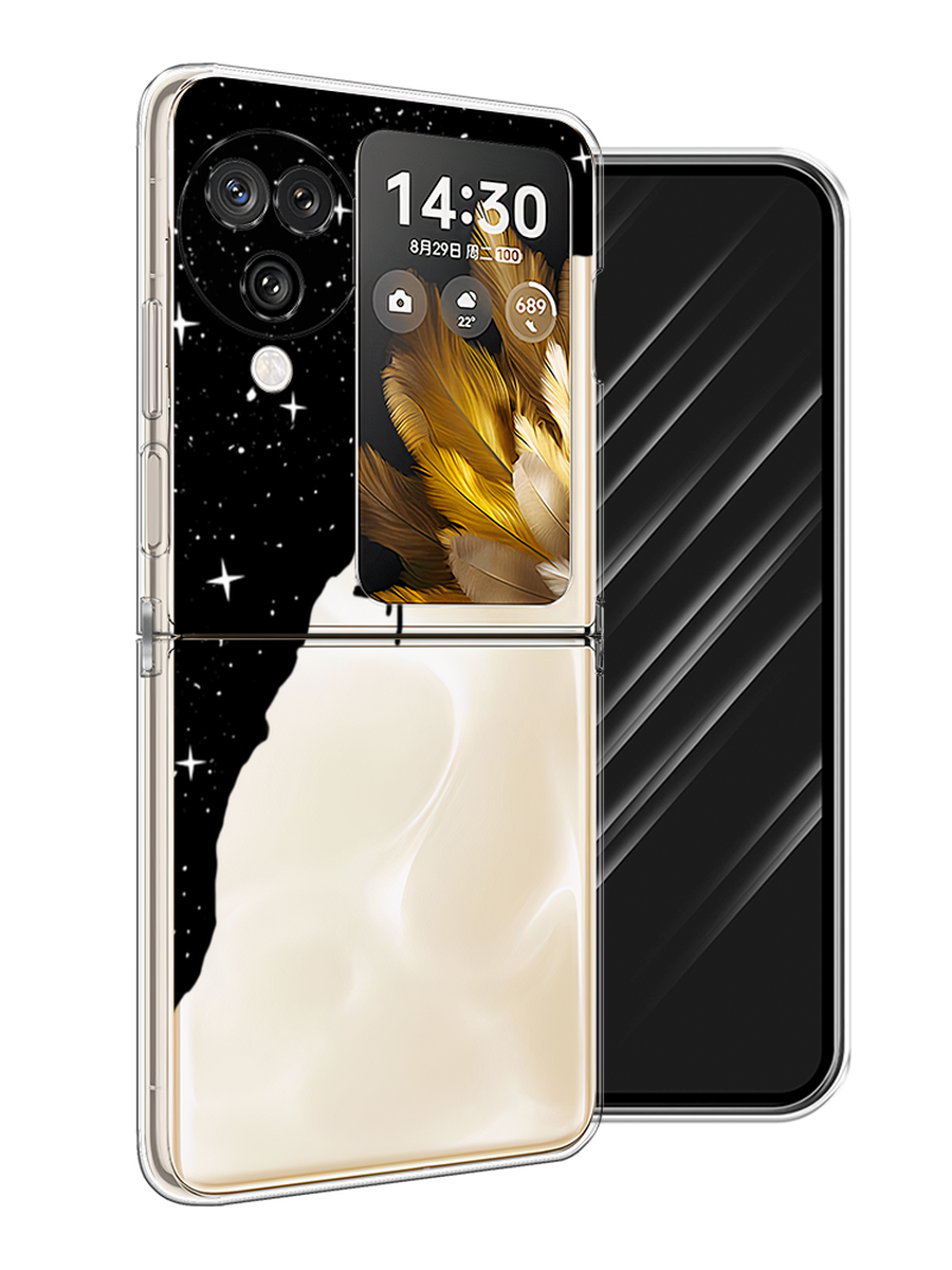 

Чехол Awog на Oppo Find N3 Flip "Скалолаз в космосе", Черный;белый;бежевый, 2517250-1