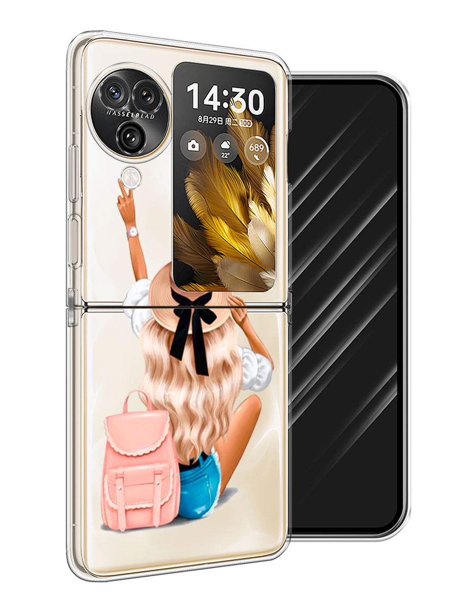 

Чехол Awog на Oppo Find N3 Flip "Автостопом самолетом", Бежевый;белый, 2517250-1