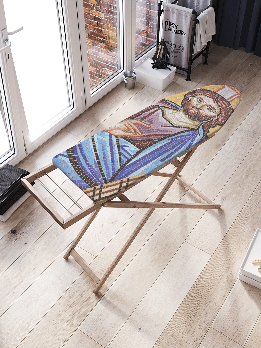 фото Чехол для гладильной доски "мозаичная икона" 136х50 см joyarty