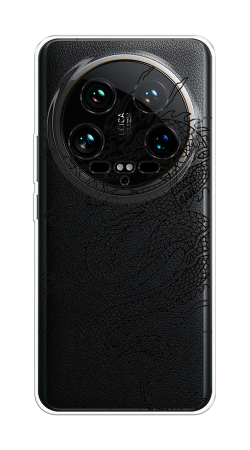 

Чехол на Xiaomi 14 Ultra "Большой китайский дракон", Черный;серый, 321850-1
